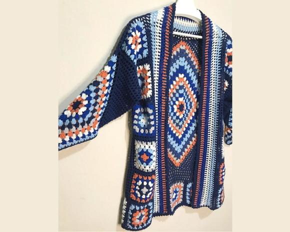 Cardigan De Crochê