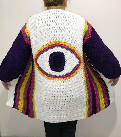 Cardigan De Crochê