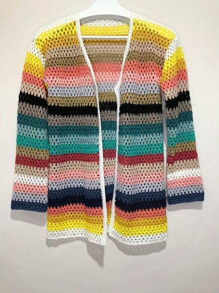 Cardigan De Crochê