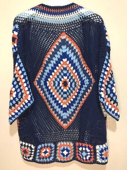 Cardigan De Crochê