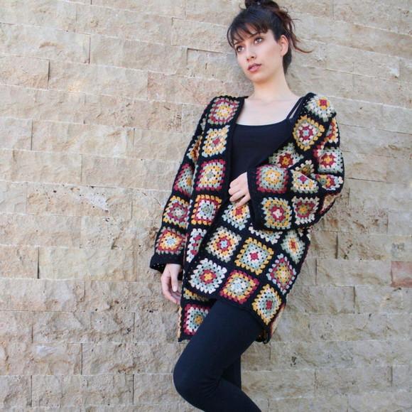Cardigan De Crochê