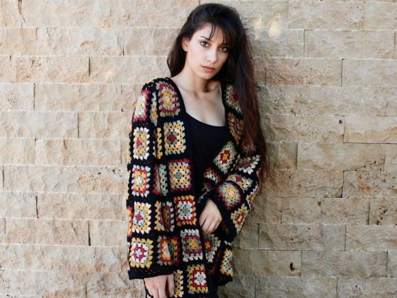 Cardigan De Crochê
