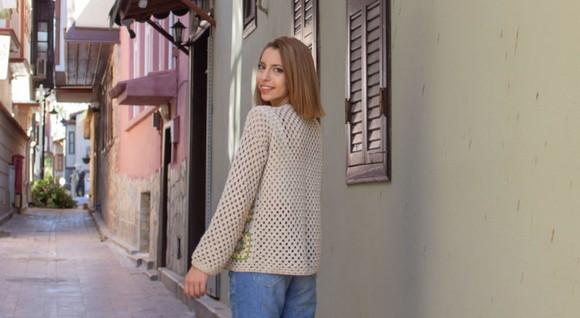 Cardigan De Crochê