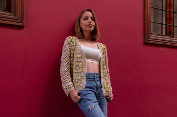 Cardigan De Crochê