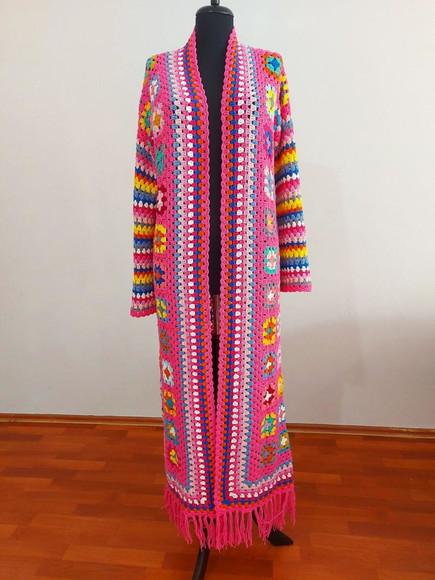 Cardigan De Crochê