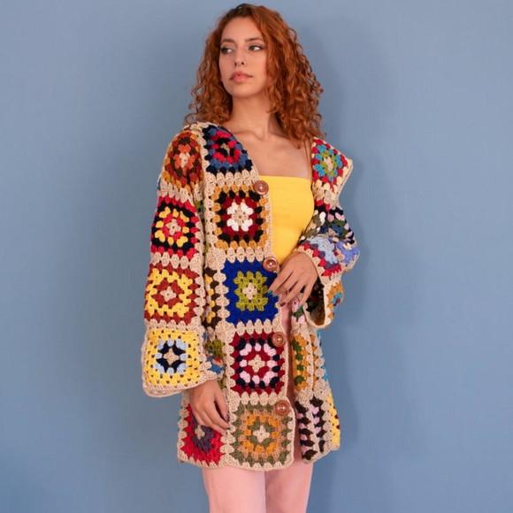 Cardigan De Crochê