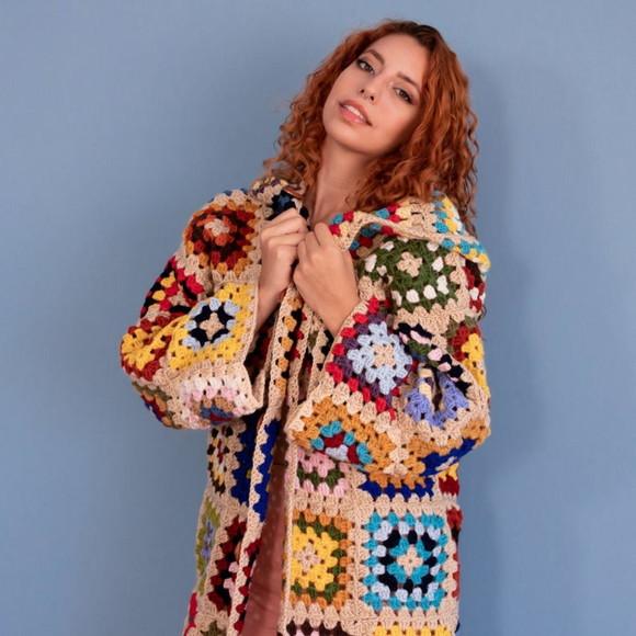 Cardigan De Crochê