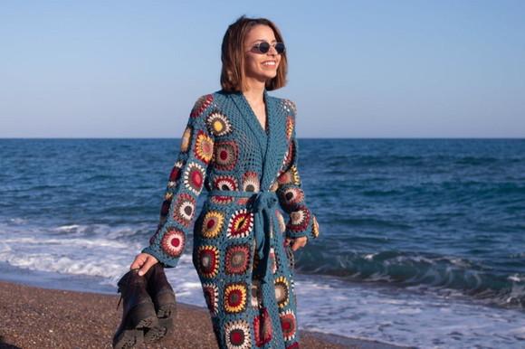 Cardigan De Crochê