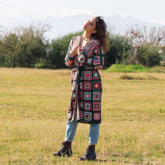 Cardigan De Crochê