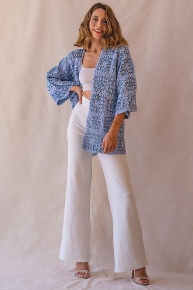 Cardigan De Crochê