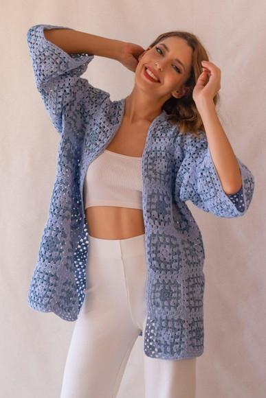 Cardigan De Crochê