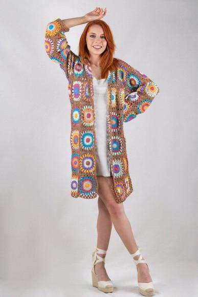 Cardigan De Crochê