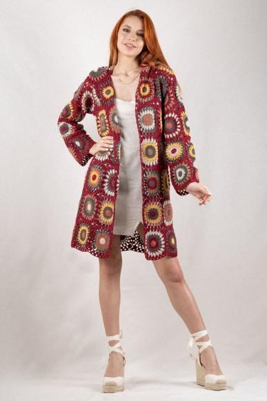 Cardigan De Crochê