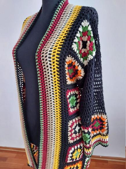 Cardigan De Crochê