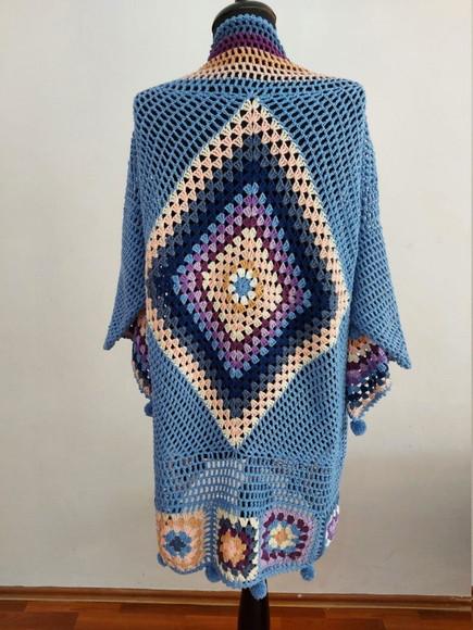 Cardigan De Crochê