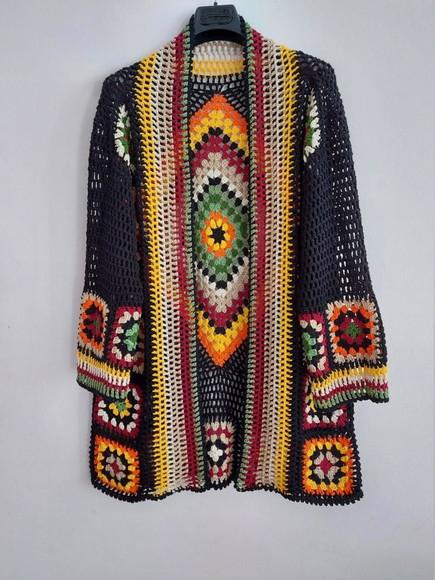 Cardigan De Crochê