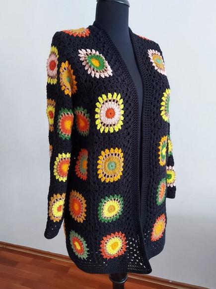 Cardigan De Crochê
