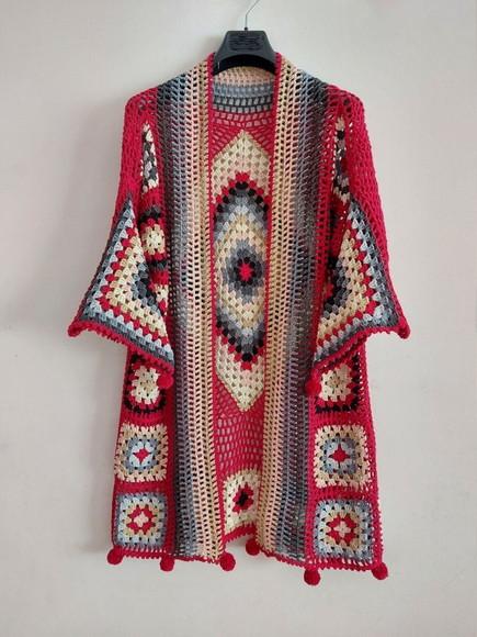Cardigan De Crochê