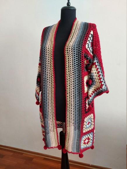 Cardigan De Crochê