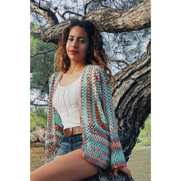 Cardigan De Crochê