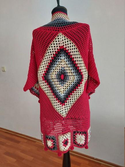 Cardigan De Crochê