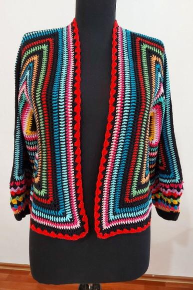 Cardigan De Crochê