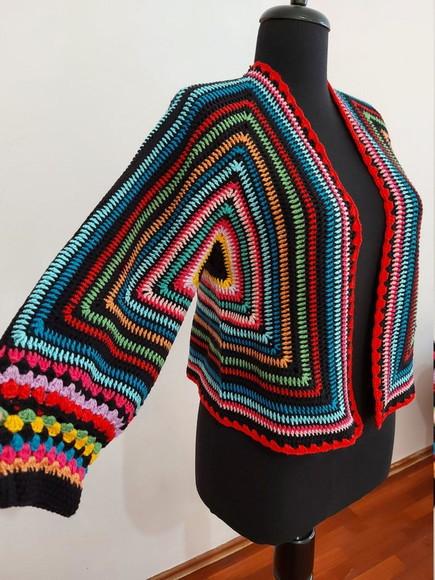 Cardigan De Crochê