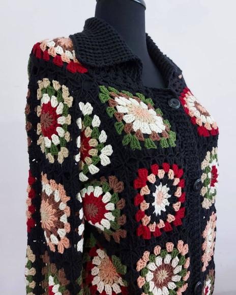 Cardigan De Crochê