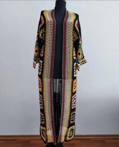 Cardigan De Crochê