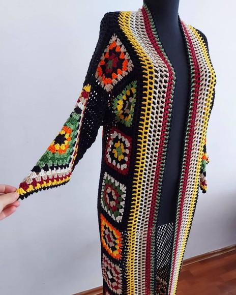 Cardigan De Crochê