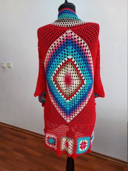 Cardigan De Crochê