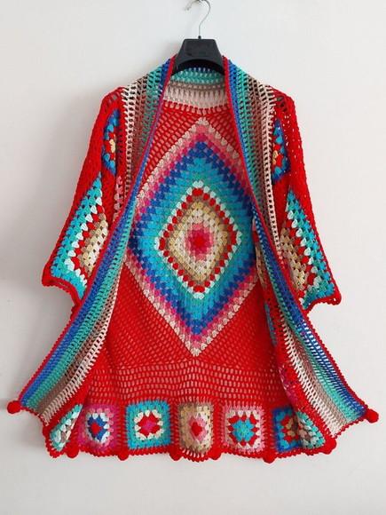 Cardigan De Crochê