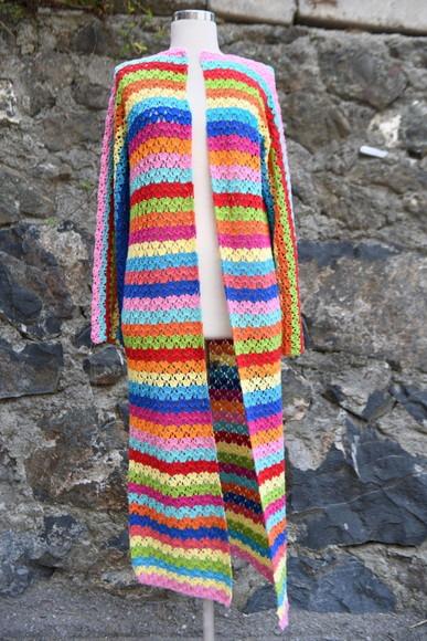 Cardigan De Crochê