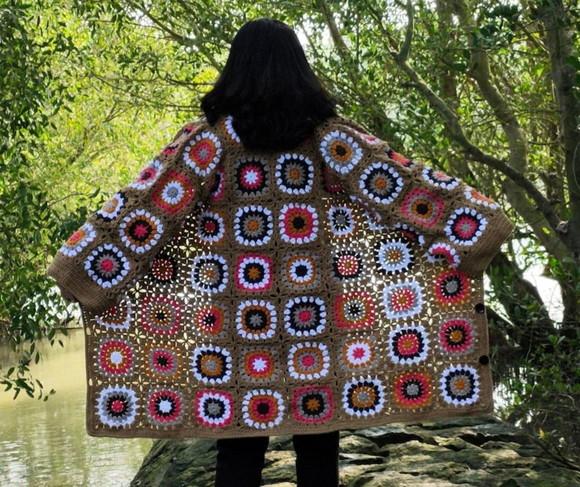 Cardigan De Crochê
