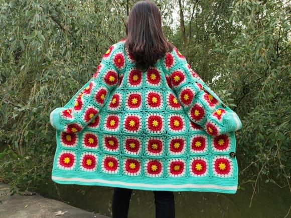 Cardigan De Crochê