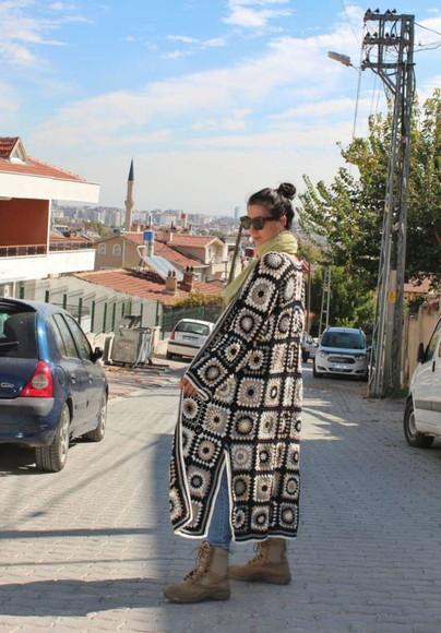 Cardigan De Crochê