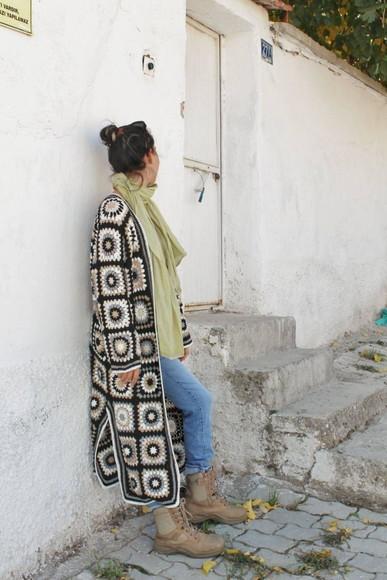 Cardigan De Crochê