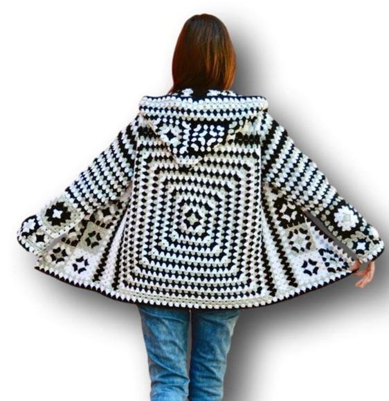 Cardigan De Crochê