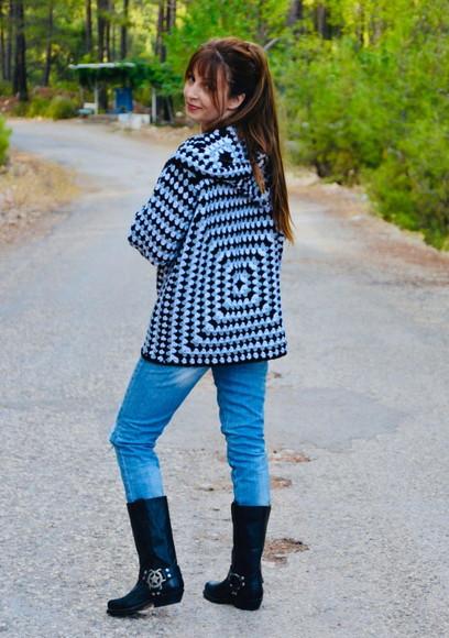 Cardigan De Crochê
