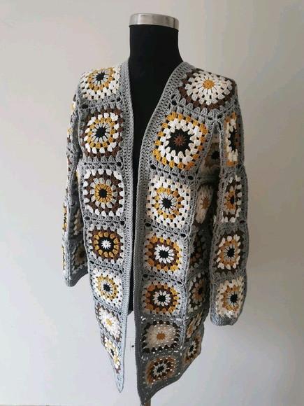 Cardigan De Crochê