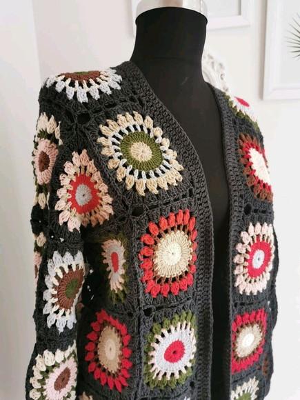 Cardigan De Crochê