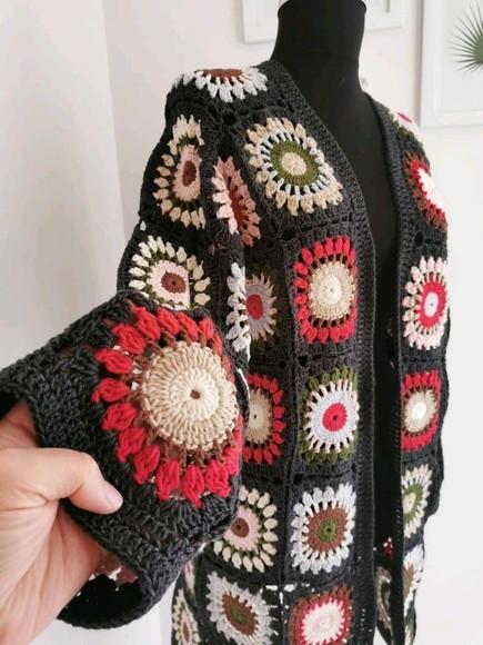 Cardigan De Crochê