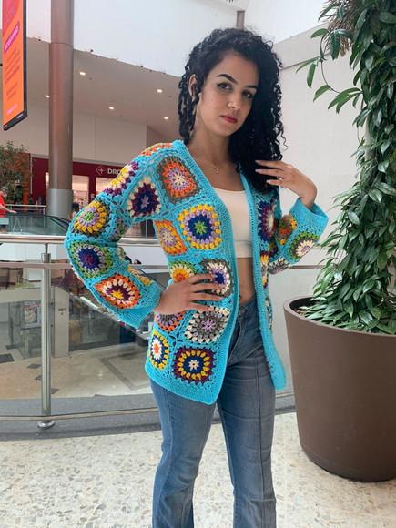 Cardigan De Crochê