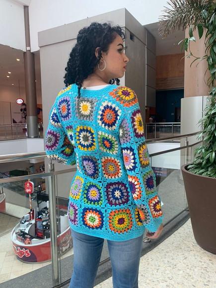 Cardigan De Crochê