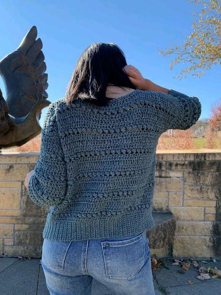 cardigan de crochê Celine