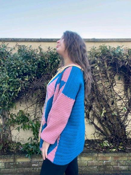 Cardigan em Croche Howl do Filme castelo Animado 