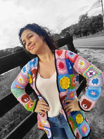 Cardigan em Crochê Ursinho