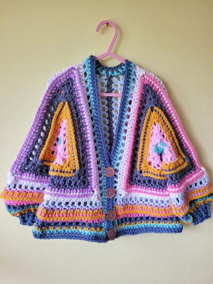 Cardigan Infantil de Crochê