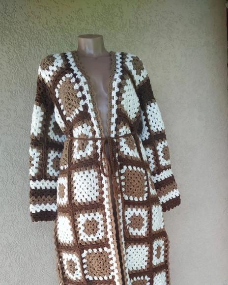 Casaco / Cardigan De Crochê