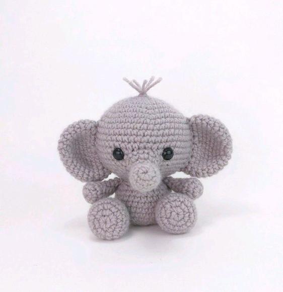 Elefante de Crochê Amigurumi